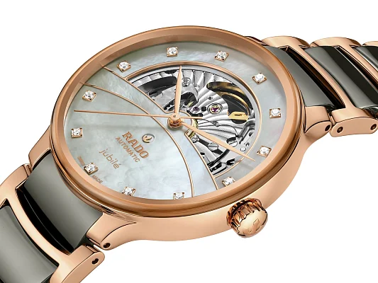Rado Centrix Diamonds Lady Automatic Skeleton XL PVD Plasma R30028912