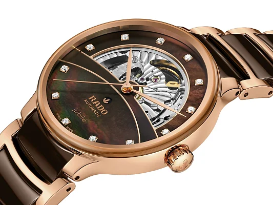 Rado Centrix Diamonds Lady Automatic Skeleton XL PVD Brown R30028902
