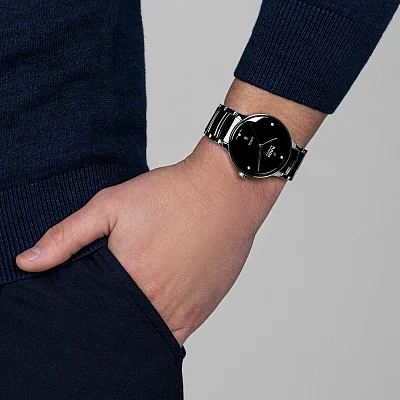 Rado Centrix Gent Automatic L Diamonds Black Ceramic & Steel R30018712