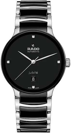 Rado Centrix Gent Automatic L Diamonds Black Ceramic & Steel R30018712