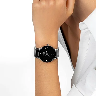 Rado Centrix Gent Automatic L Diamonds Black Ceramic & Steel R30018712