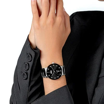 Rado Centrix Gent Automatic L Diamonds Black Ceramic & Steel R30018742