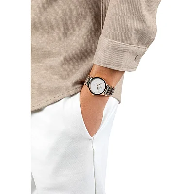 Rado Centrix Gent Automatic L Diamonds Plasma Ceramic & Rose Gold PVD R30017722