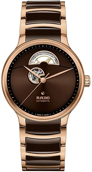Rado Centrix Gent Automatic Open-Heart L Brown Ceramic Brown Dial R30013302
