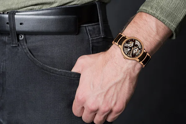 Rado Centrix Gent Automatic Skeleton L PVD Brown R30181312