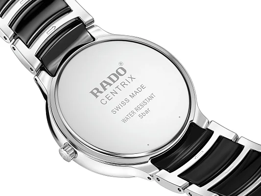 Rado Centrix Gent Diamonds Quartz L Black Ceramic R30021712