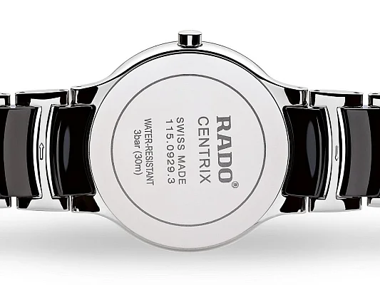 Rado Centrix Gent Diamonds Quartz L Black Ceramic R30934712