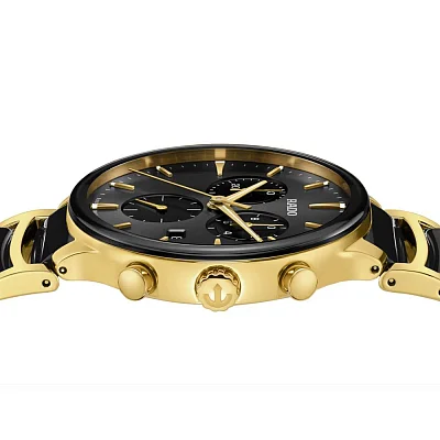 Rado Centrix Gent Quartz Chrono Black Ceramic & Yellow Gold PVD R30211152