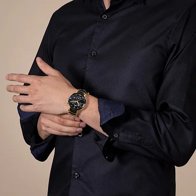 Rado Centrix Gent Quartz Chrono Black Ceramic & Yellow Gold PVD R30211152