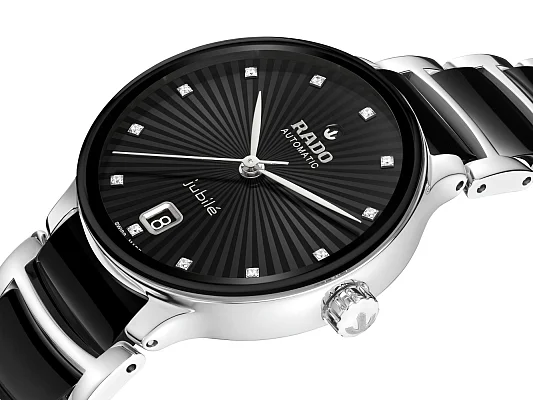 Rado Centrix Lady Automatic M Diamonds Brown Ceramic & Rose Gold PVD R30031742