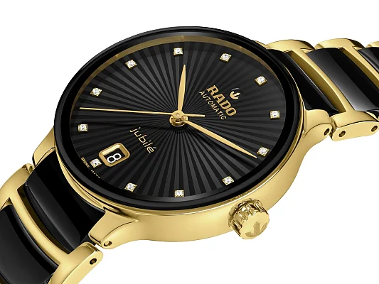 Rado Centrix Lady Automatic M Diamonds Brown Ceramic & Rose Gold PVD R30032742