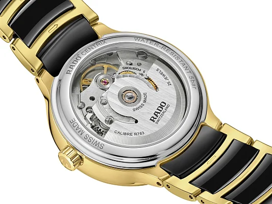 Rado Centrix Lady Automatic M Diamonds Brown Ceramic & Rose Gold PVD R30032742