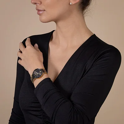 Rado Centrix Lady Automatic M Diamonds Brown Ceramic & Rose Gold PVD R30032742