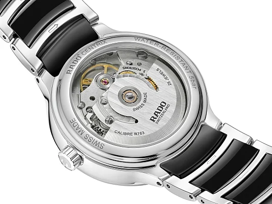 Rado Centrix Lady Automatic M Diamonds Brown Ceramic & Rose Gold PVD R30031742