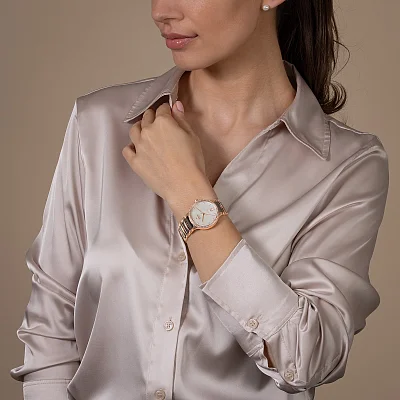 Rado Centrix Lady Automatic M Diamonds Grey Ceramic & Rose Gold PVD R30230912