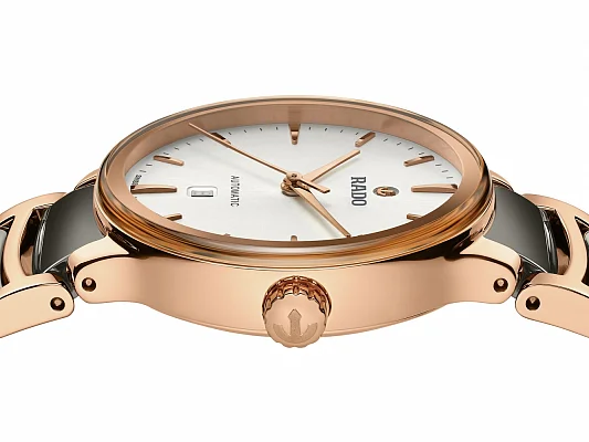 Rado Centrix Lady Automatic S Plasma Ceramic & Rose Gold PVD R30019012