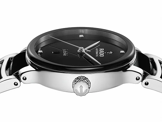 Rado Centrix Lady Diamonds Automatic S Black Ceramic & Steel R30020712