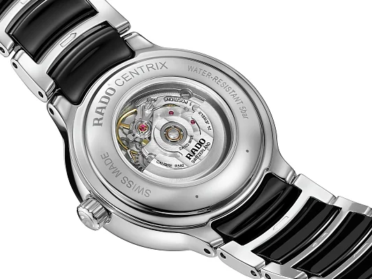 Rado Centrix Lady Diamonds Automatic S Black Ceramic & Steel R30020712