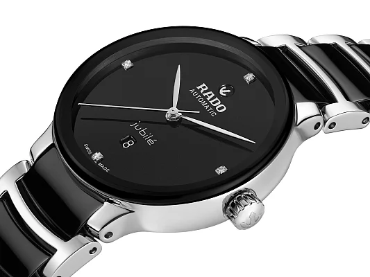 Rado Centrix Lady Diamonds Automatic S Black Ceramic & Steel R30020712