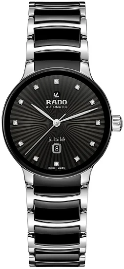 Rado Centrix Lady Diamonds Automatic S Black Ceramic & Steel R30020742