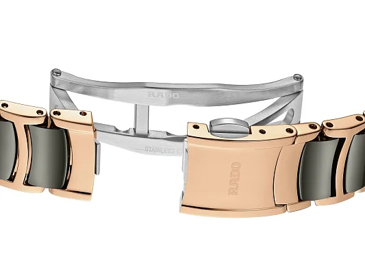 Rado Centrix Lady Diamonds Automatic S Plasma Ceramic & Rose Gold PVD R30019722