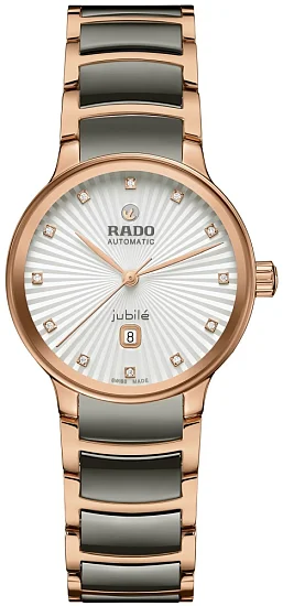 Rado Centrix Lady Diamonds Automatic S Plasma Ceramic & Rose Gold PVD R30019742