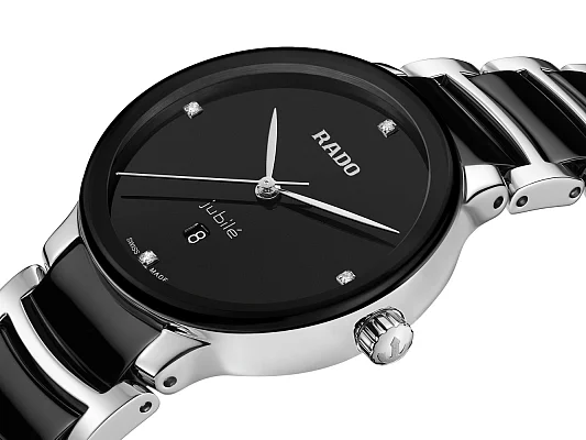 Rado Centrix Lady Diamonds Quartz S Black Ceramic R30026712