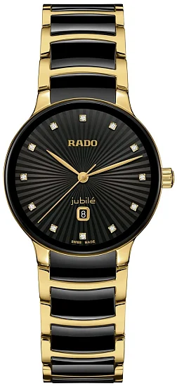 Rado Centrix Lady Diamonds Quartz S Black Ceramic R30025742