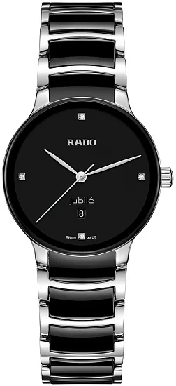 Rado Centrix Lady Diamonds Quartz S Black Ceramic R30026712