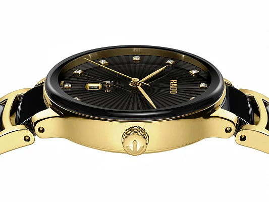 Rado Centrix Lady Diamonds Quartz S Black Ceramic R30025742