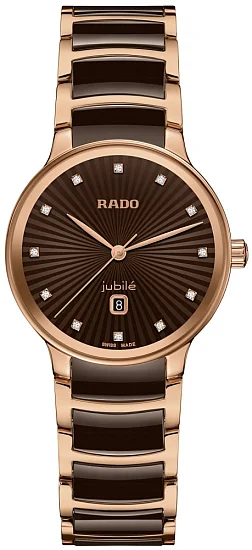 Rado Centrix Lady Diamonds Quartz S Brown Ceramic R30024732