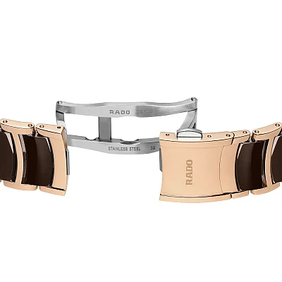 Rado Centrix Lady Diamonds Quartz M Brown Ceramic R30038712