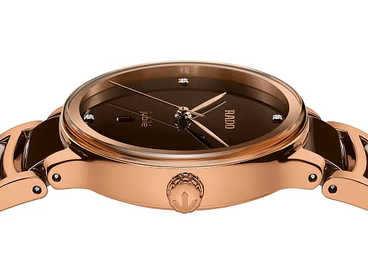 Rado Centrix Lady Diamonds Quartz S Brown Ceramic R30024712