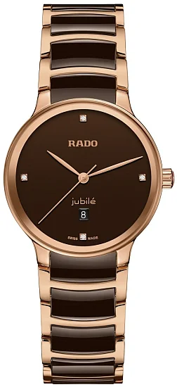 Rado Centrix Lady Diamonds Quartz S Brown Ceramic R30024712