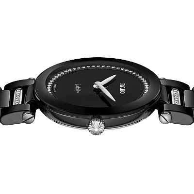Rado Coupole Lady Quartz Jubile Black Ceramic Diamonds R22243713
