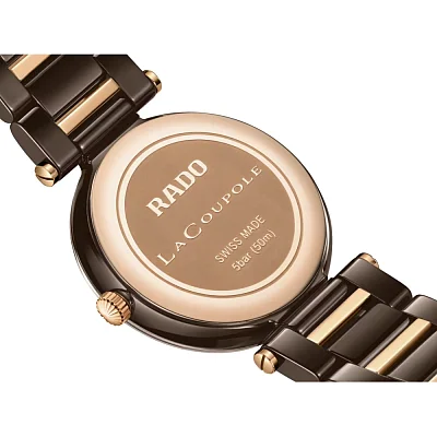 Rado Coupole Lady Quartz Jubile Brown Ceramic Diamonds R22242703