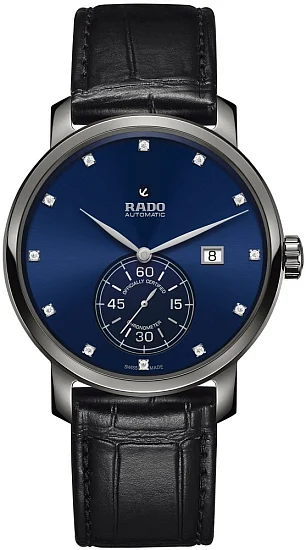 Rado DiaMaster Gent Automatic Petite Seconde COSC Chronometer XL Plasma Diamonds R14053716
