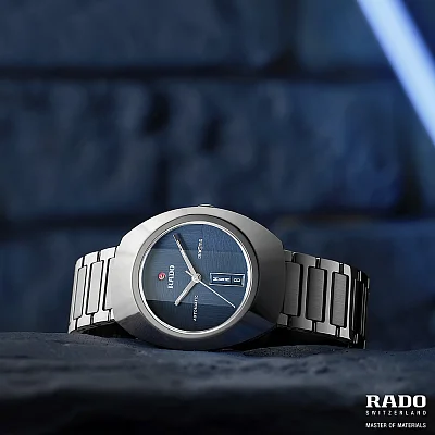Rado DiaStar Original Blue Gent Automatic Day-Date Ceramos R12160213