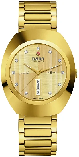 Rado DiaStar Original Blue Gent Automatic Day-Date Ceramos Diamonds R12161733
