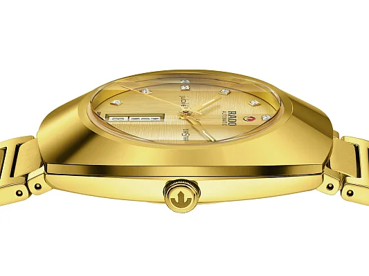 Rado DiaStar Original Blue Gent Automatic Day-Date Ceramos Diamonds R12161733