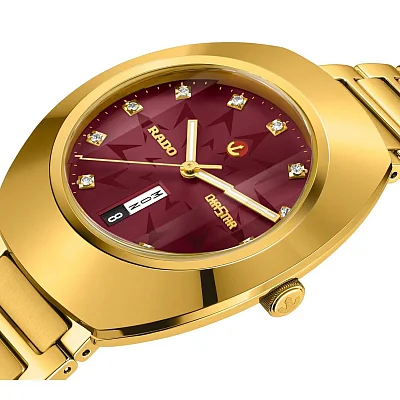 Rado DiaStar Original Burgundy Gent Automatic Day-Date Ceramos R12161573
