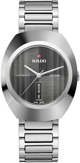 Rado DiaStar Original Grey Gent Automatic Day-Date Ceramos R12160103