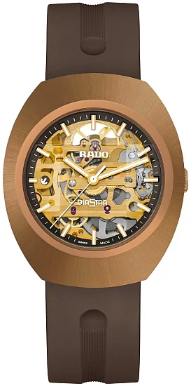 Rado DiaStar Original Gent Automatic Skeleton Ceramos Bronze PVD R12159309