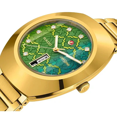 Rado DiaStar Original Green Gent Automatic Day-Date Ceramos R12161313