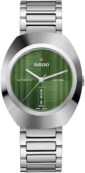 Rado DiaStar Original Green Gent Automatic Day-Date Ceramos R12160303