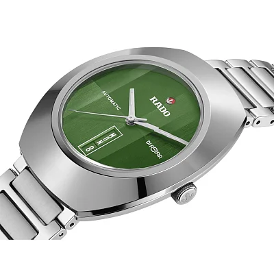 Rado DiaStar Original Green Gent Automatic Day-Date Ceramos R12160303