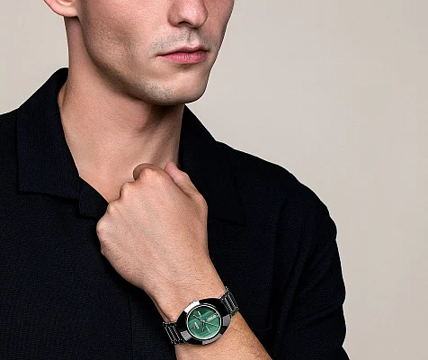 Rado DiaStar Original Green Gent Automatic Day-Date Ceramos R12160303