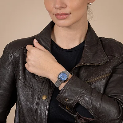 Rado DiaStar Original Lady Blue Automatic Date Ceramos R12170343