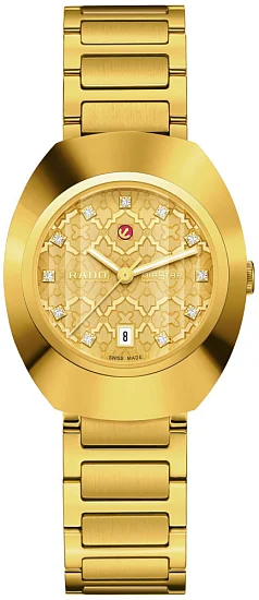 Rado DiaStar Original Lady Gold PVD Automatic Date Ceramos R12171263