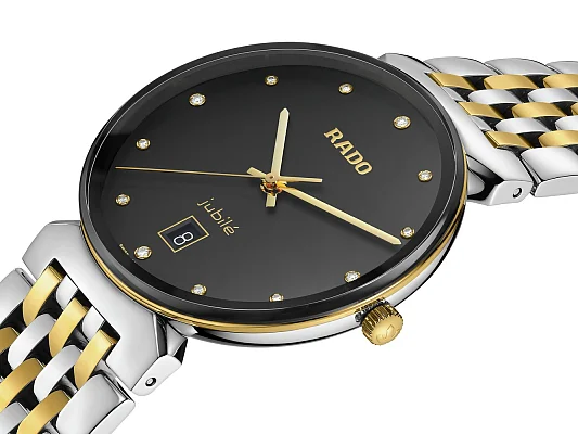 Rado Florence Classic Gent Diamonds Quartz M Yellow Gold R48912743